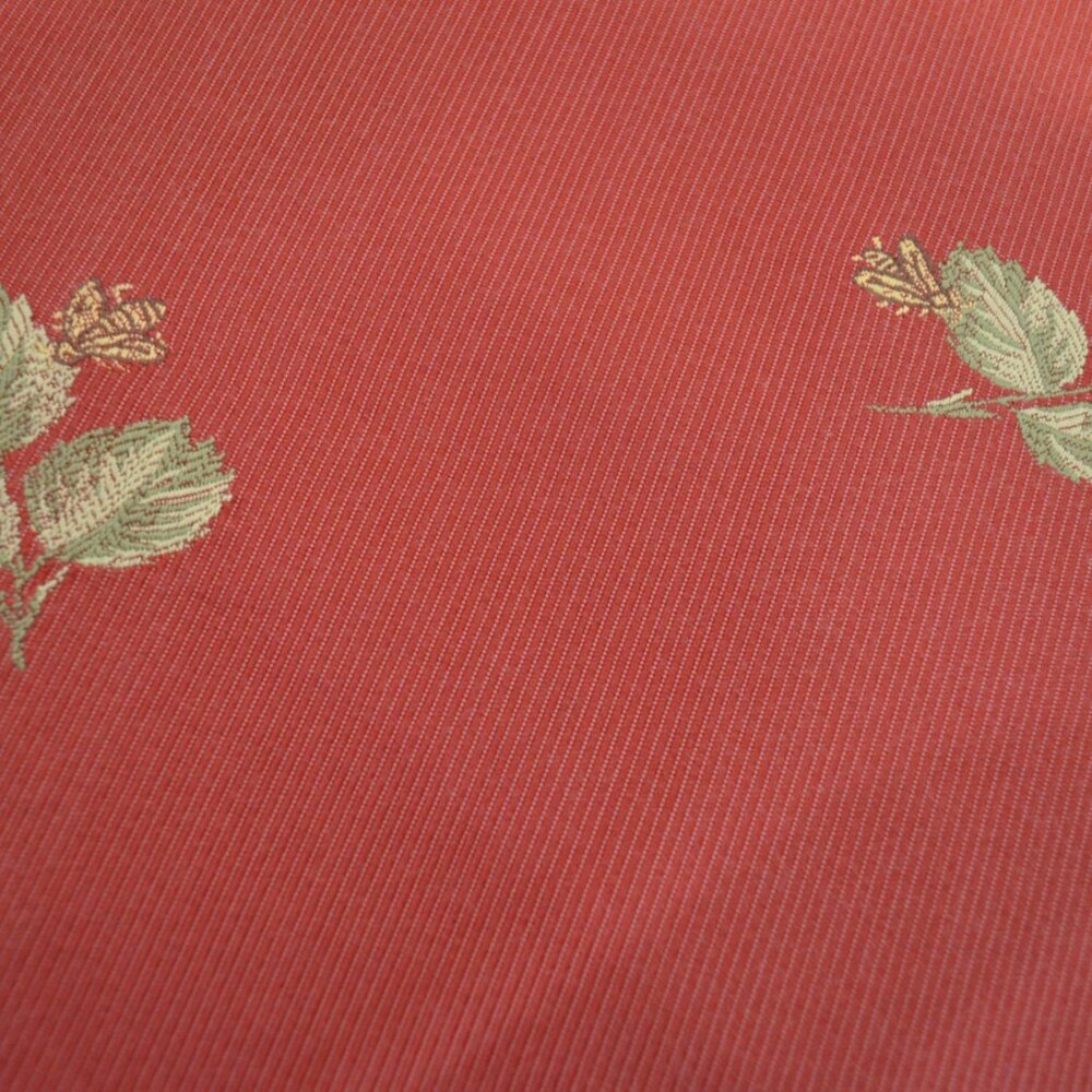 French Country Table Cover, Lined, 53 Inches Diameter, Rare Fabric and Trim, New - Picture 5 of 11